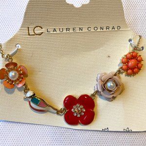 Lauren Conrad Chain of Flowers Necklace